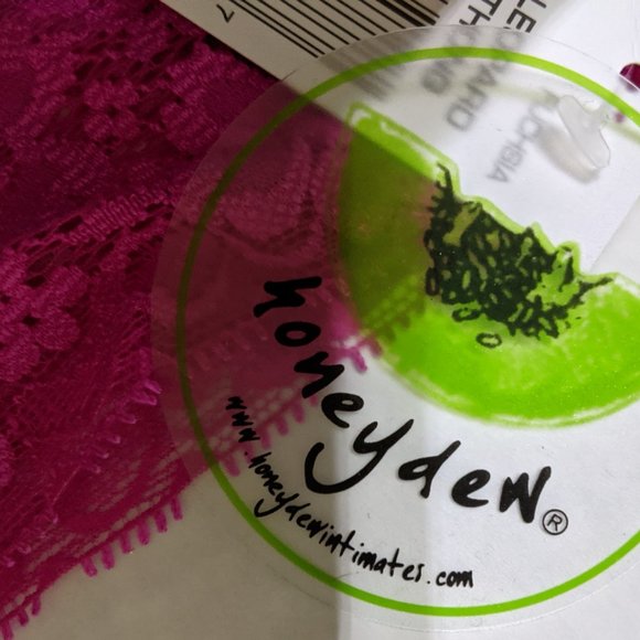 Honeydew Intimates Leopard Print Lace & Mesh Thong - Picture 3 of 4